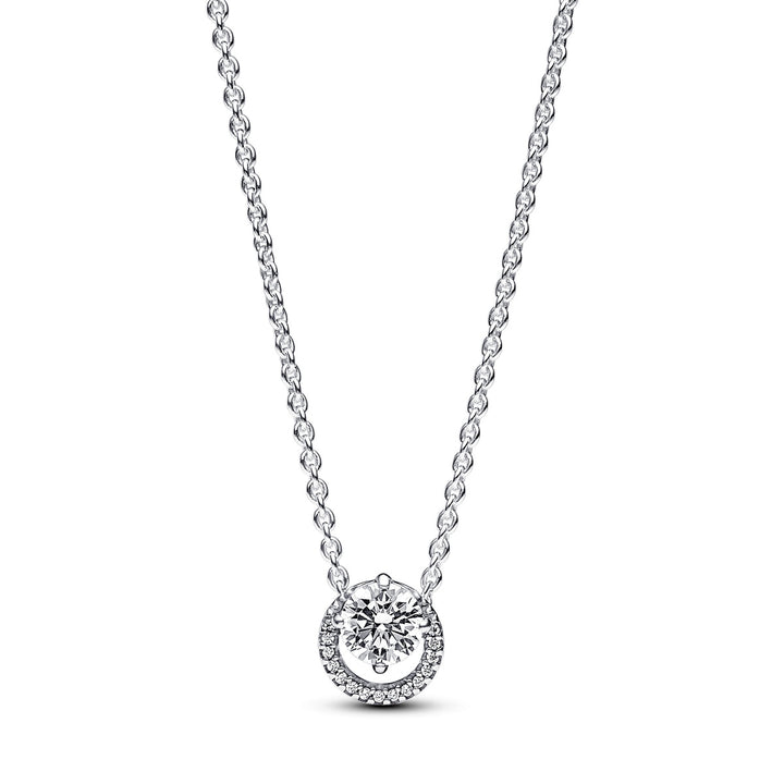 Pandora Funkelnder Runder Strahlenkranz Halskette - 391174C01-45