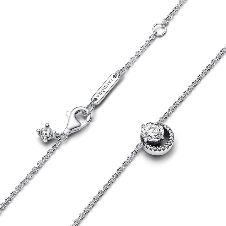 Pandora Funkelnder Runder Strahlenkranz Halskette - 391174C01-45