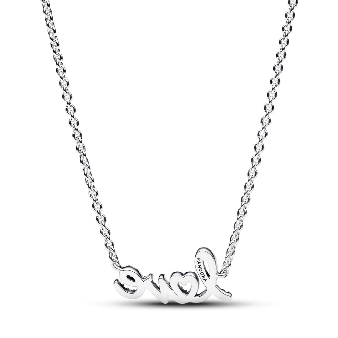Pandora Funkelnde Handgeschriebenes Love Halskette - 393076C01-45
