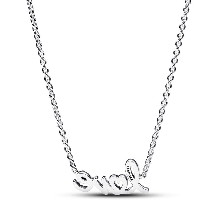 Pandora Funkelnde Handgeschriebenes Love Halskette - 393076C01-45