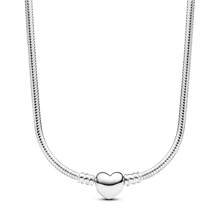 Pandora Moments Schlangen Gliederarmband mit Herzverschluss - 393091C00-45