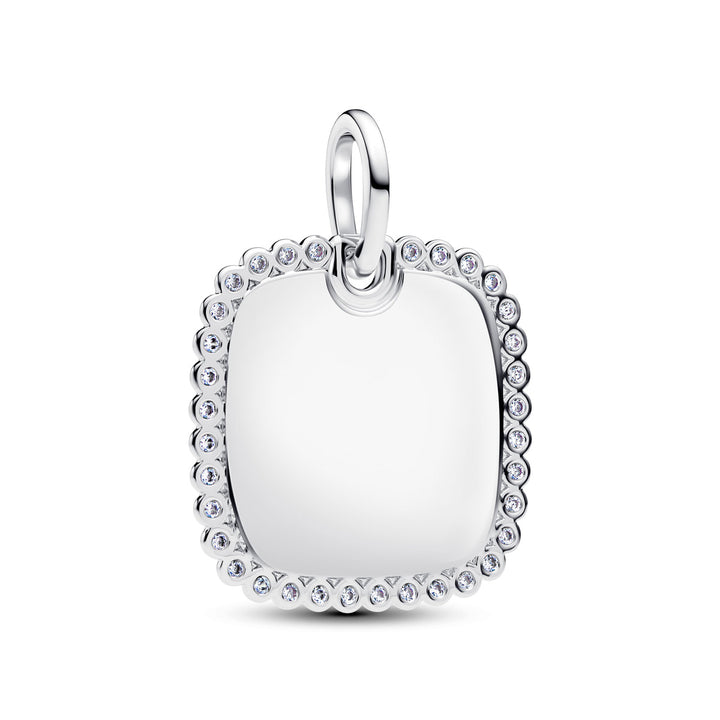 Pandora Gravierbarer Quadratischer Anhänger - 394009C01