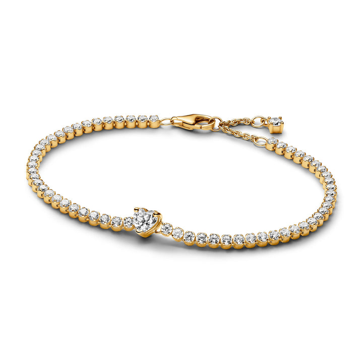 Pandora Bracciale tennis scintillante con cuore - 560041C01