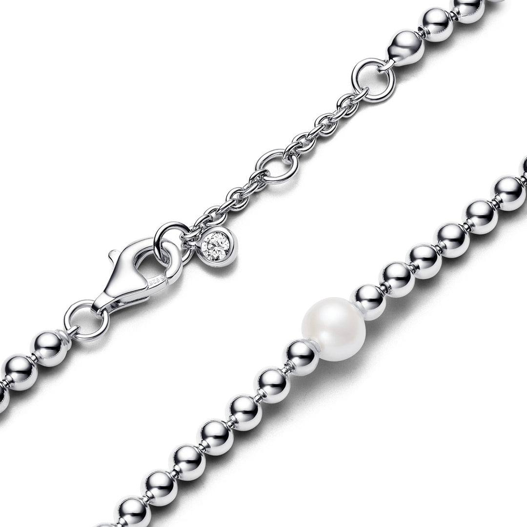 Pandora Behandelte Süsswasserzuchtperle &amp; Kugeln Armband - 593173C01