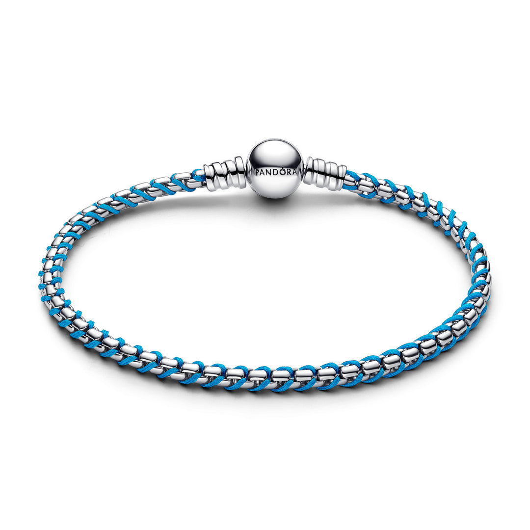 Pandora Blaue Kordel Schlangen Gliederarmband - 593816C01