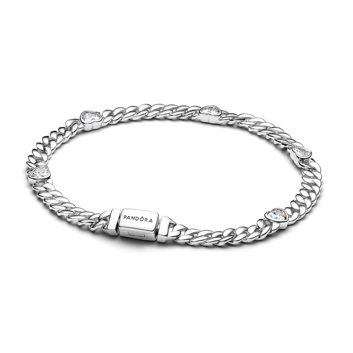 Pandora Bracelet Maille Cubaine Cœur - 594226C01
