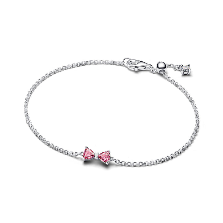 Pandora Bracciale Fiocco Luminoso Rosa - 594234C01