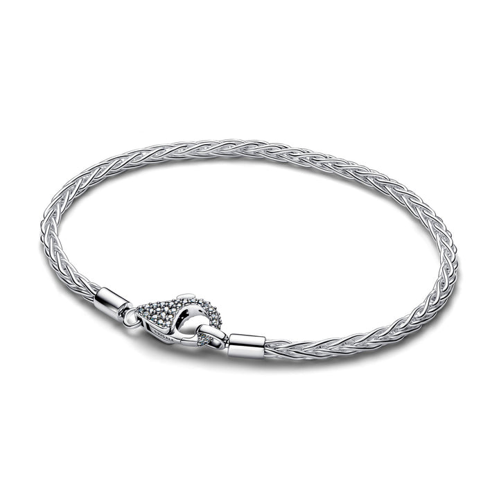 Pandora Fuchsschwanz Armband mit Pavé Verschluss - 594462C01