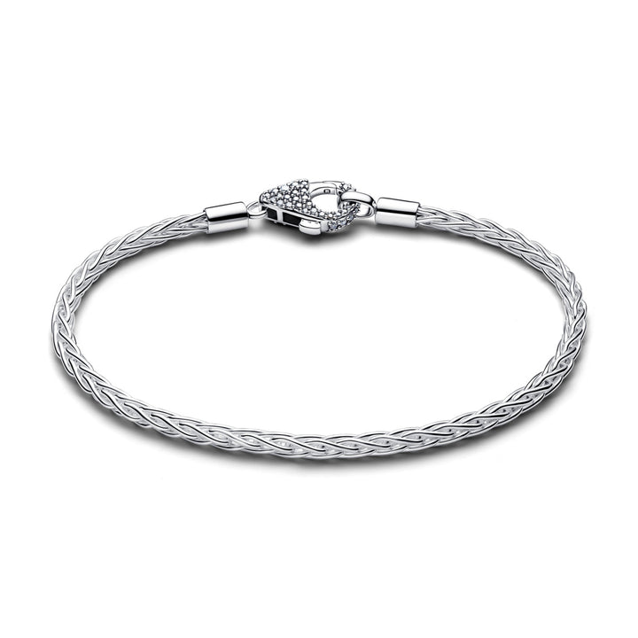 Pandora Pavé Clasp Foxtail Chain Charm Bracelet - 594462C01