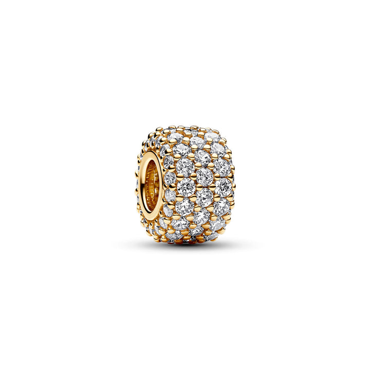 Pandora Funkelndes Dreireihiges Pavé Charm - 762820C01