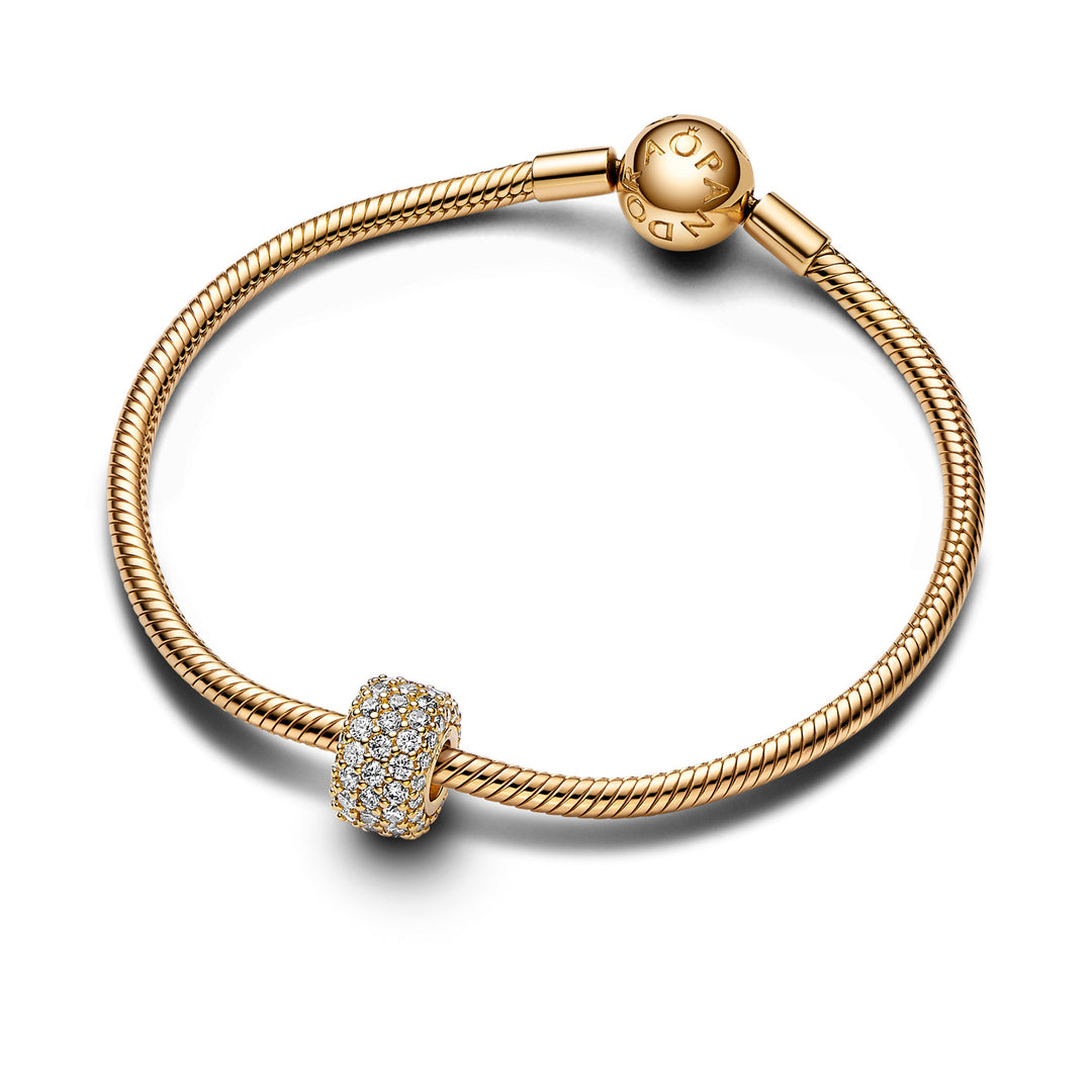 Pandora Funkelndes Dreireihiges Pavé Charm - 762820C01