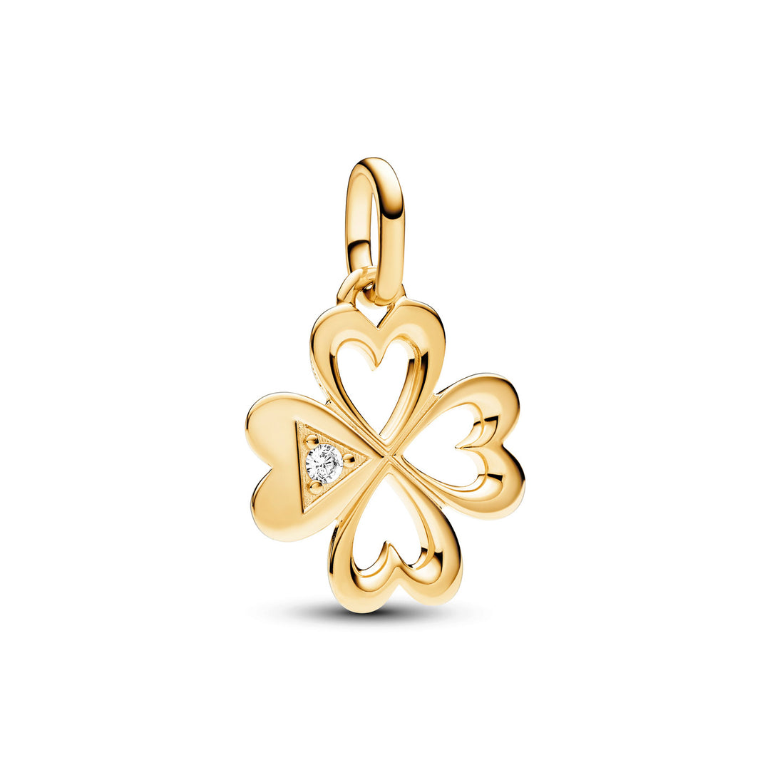Pandora ME Herz Vierblättriges Kleeblatt Medaillon Charm - 763034C01