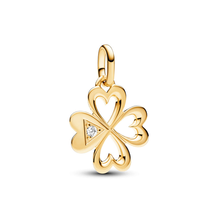 Pandora ME Herz Vierblättriges Kleeblatt Medaillon Charm - 763034C01