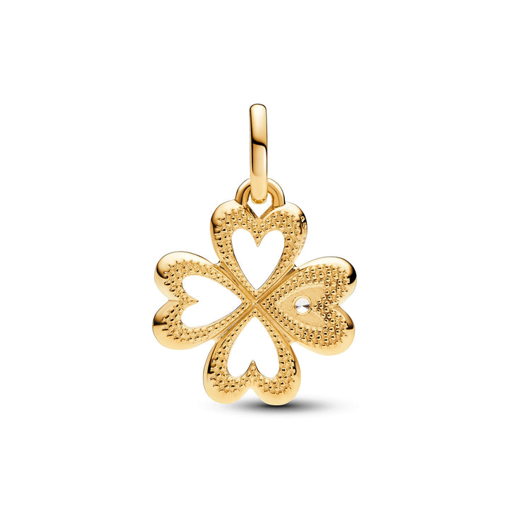 Pandora ME Herz Vierblättriges Kleeblatt Medaillon Charm - 763034C01