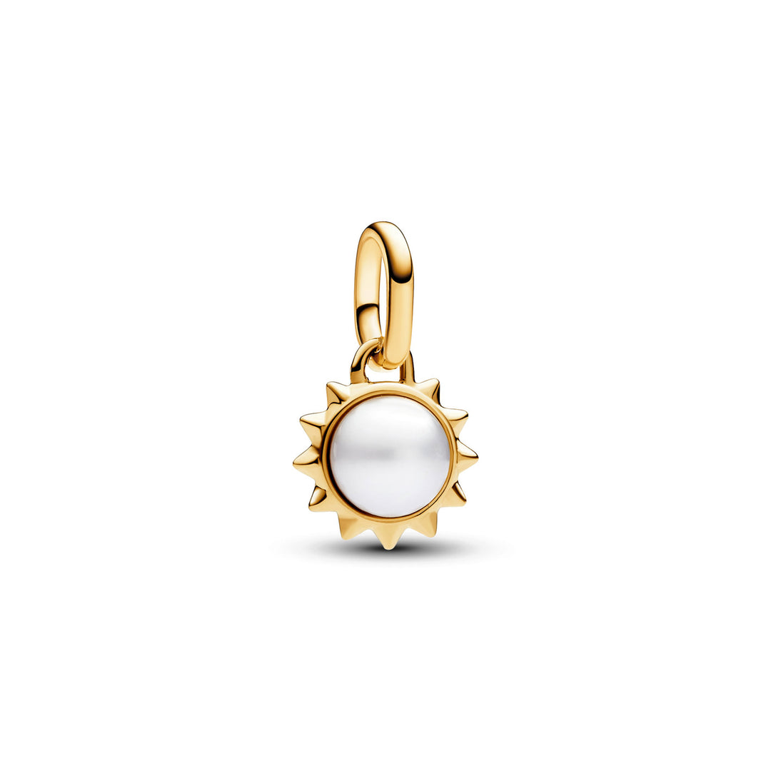 Pandora ME Behandelte Süsswasserzuchtperle Sonne Mini Charm - 763035C01
