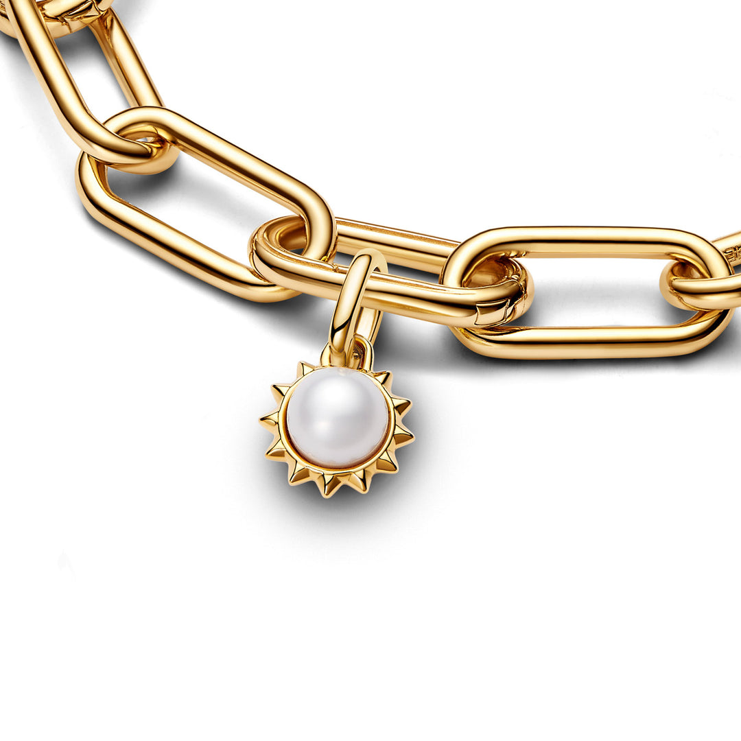 Pandora ME Behandelte Süsswasserzuchtperle Sonne Mini Charm - 763035C01