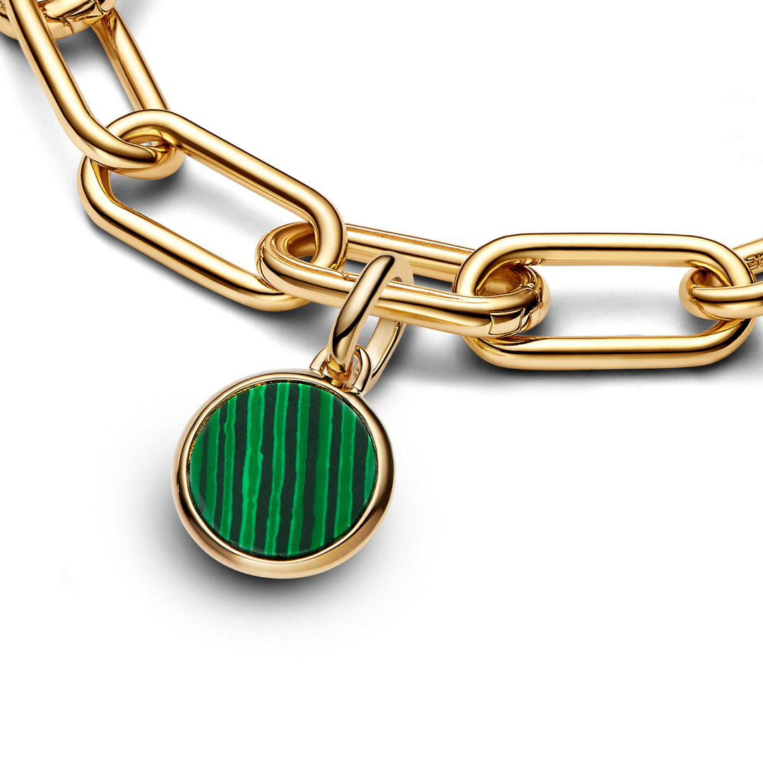 Pandora ME Grünes gravierbares Mini Medaillon Charm - 763389C01