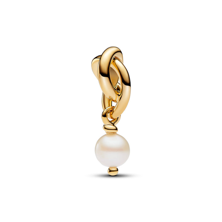 Pandora Treated Freshwater Cultured Pearl Eternity Circle Charm Pendant - 763462C06