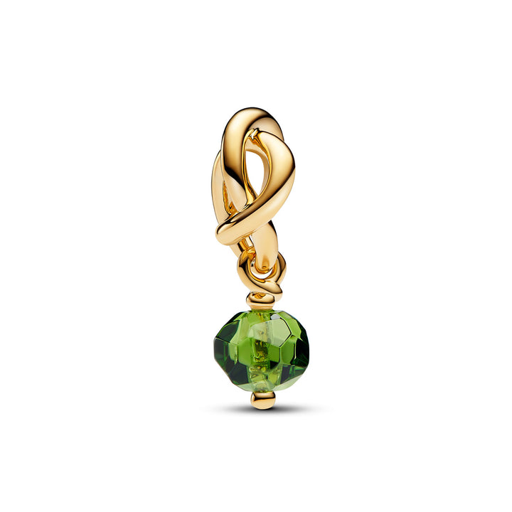 Pandora Facettierter frühlingsgrüner Ewigkeitskreis Charm Anhänger - 763462C08