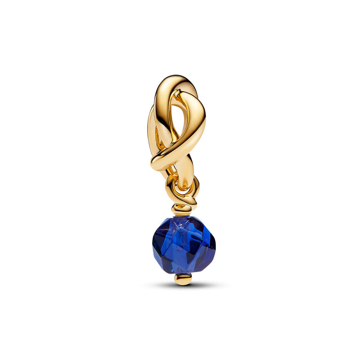 Pandora Facettierter wasserblauer Ewigkeitskreis Charm Anhänger - 763462C09