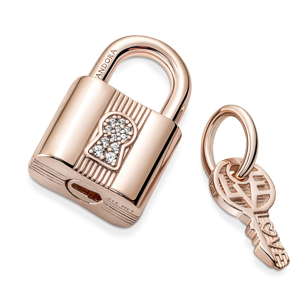 Pandora Vorhängeschloss &amp; Schlüssel Charm - 780088C01