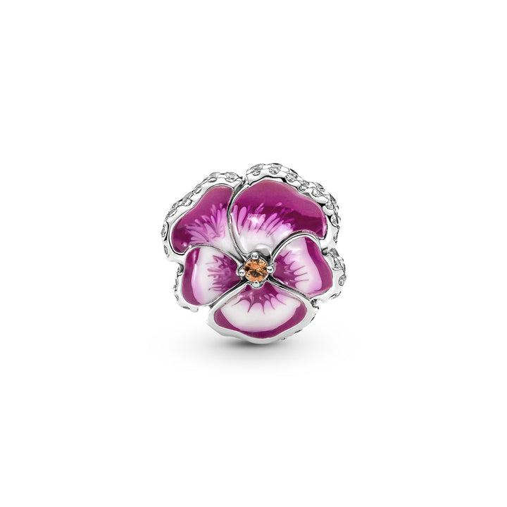 Pandora Rosafarbenes Stiefmütterchen Charm - 790777C01