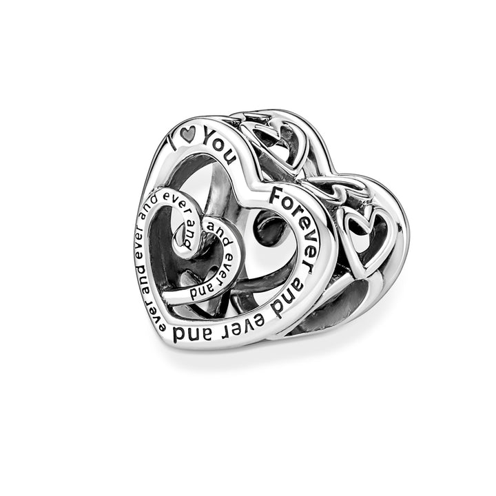 Pandora Verschlungene Unendlichkeits Herzen Charm - 790800C00