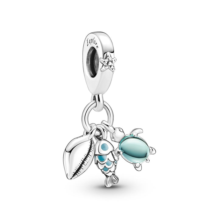 Pandora Fish Sea Turtle &amp; Conch Triple Charm - 791697C01