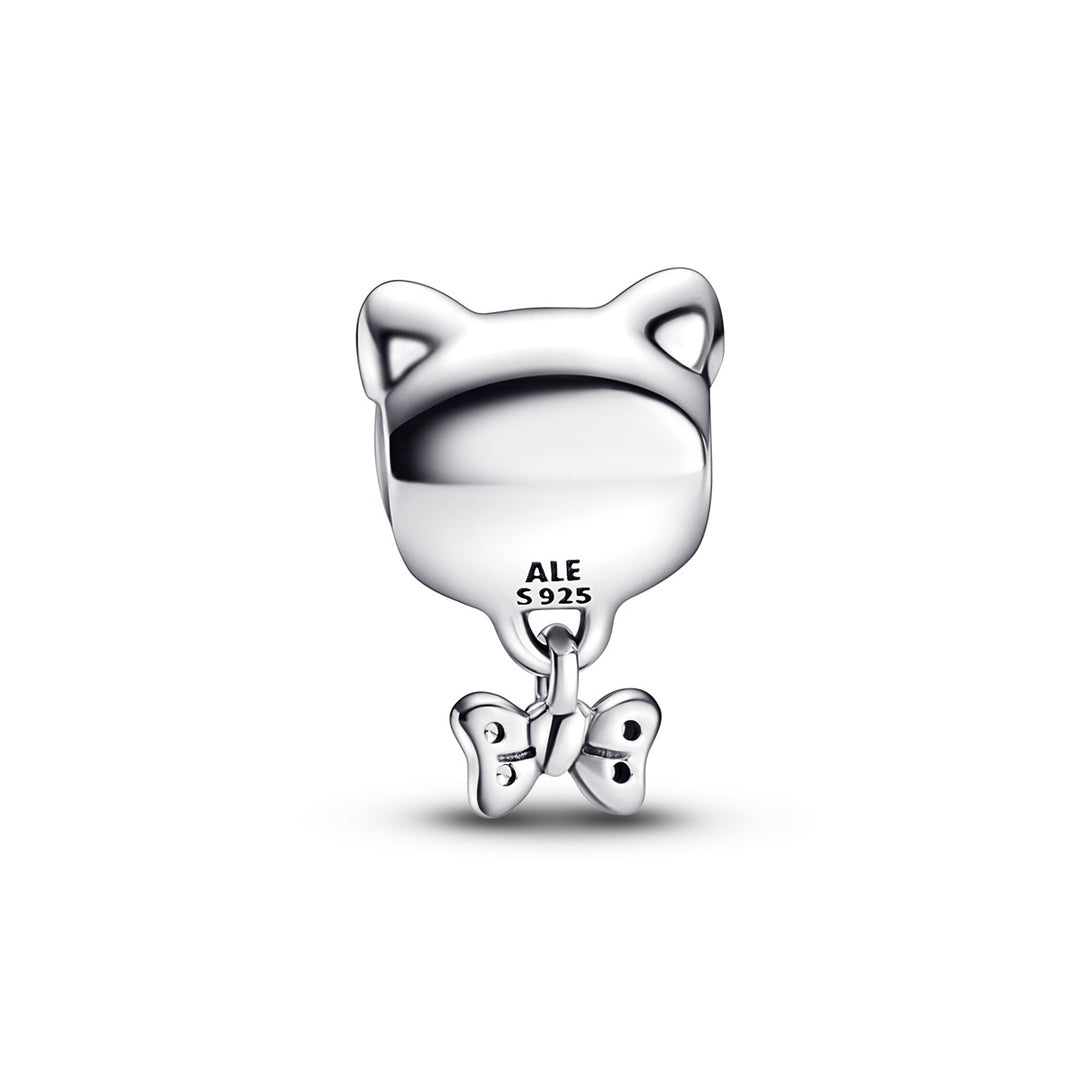 Pandora Katze &amp; Schleife Charm - 792255C01