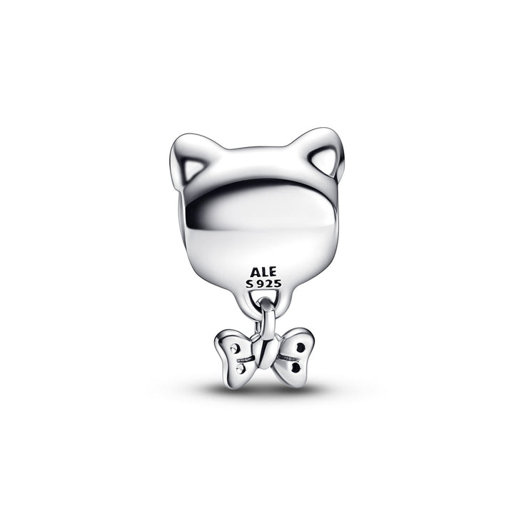 Pandora Katze &amp; Schleife Charm - 792255C01