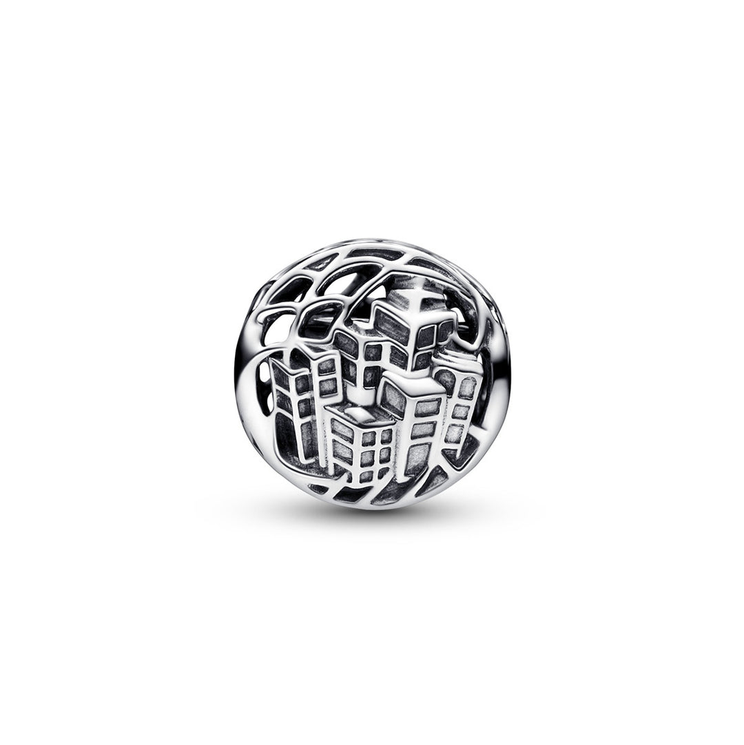 Pandora Marvel Spider Man Lebhafte Stadt Charm - 792350C01