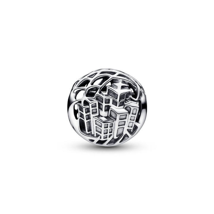 Pandora Marvel Spider Man Lebhafte Stadt Charm - 792350C01