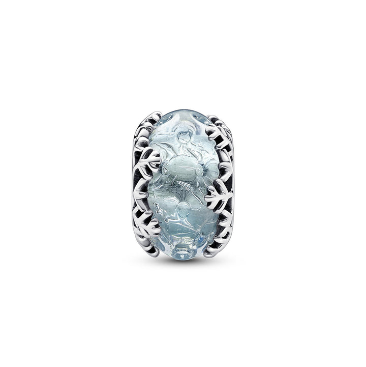 Pandora Winterblaue Schneeflocke Murano Charm - 792377C00