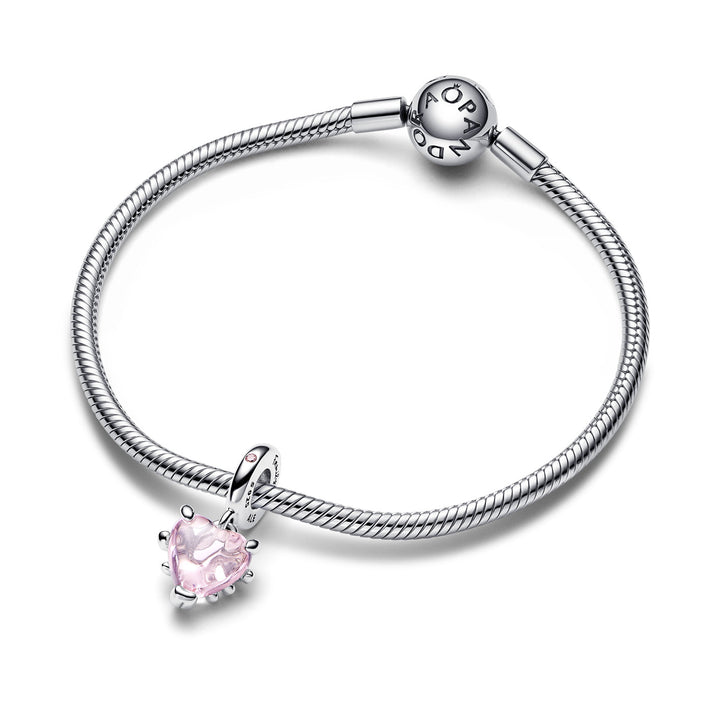 Pandora Rosafarbener Stammbaum &amp; Herz Charm - 792654C01