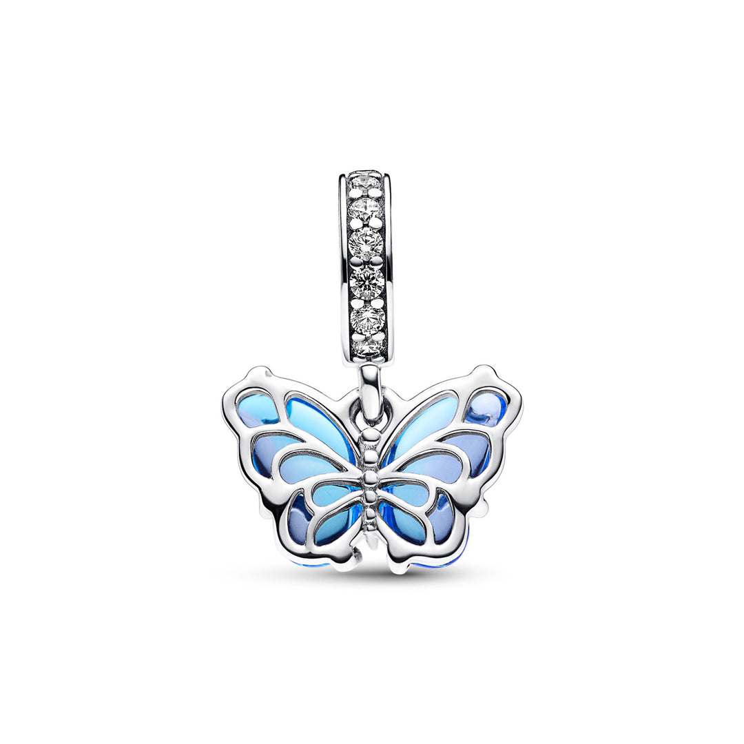 Pandora Blauer Murano Glas Schmetterling Charm - 792698C01