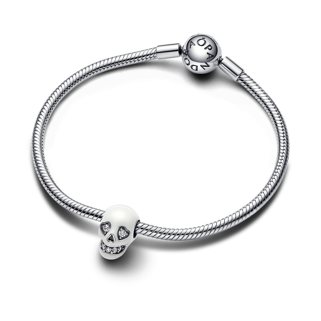 Pandora Glow in the dark Funkelnder Totenkopf Charm - 792811C01