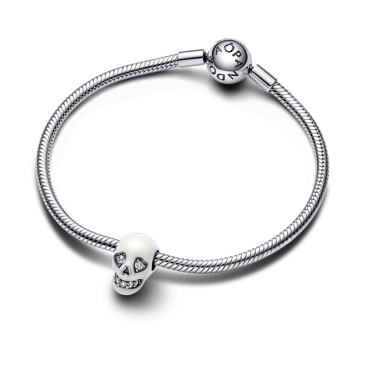 Pandora Glow in the dark Funkelnder Totenkopf Charm - 792811C01