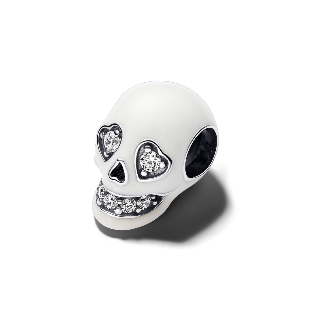 Pandora Glow in the dark Funkelnder Totenkopf Charm - 792811C01