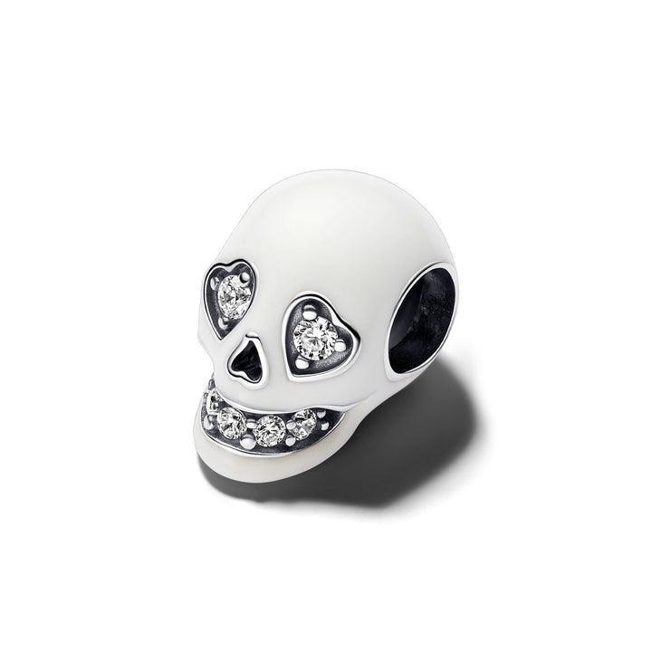 Pandora Glow in the dark Funkelnder Totenkopf Charm - 792811C01