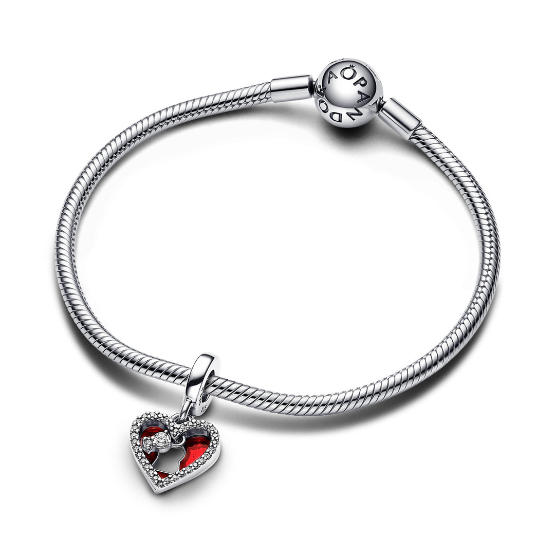 Pandora Rotes Herz &amp; Schlüsselloch Doppelter Charm - 793119C01