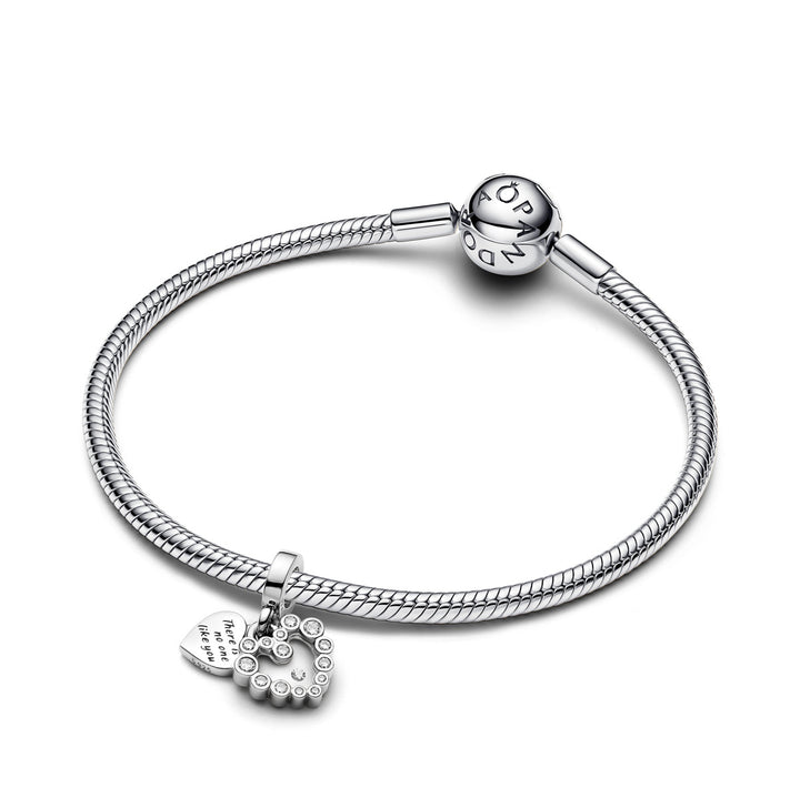 Pandora Funkelnder Doppel Herzanhänger Charm - 793765C01