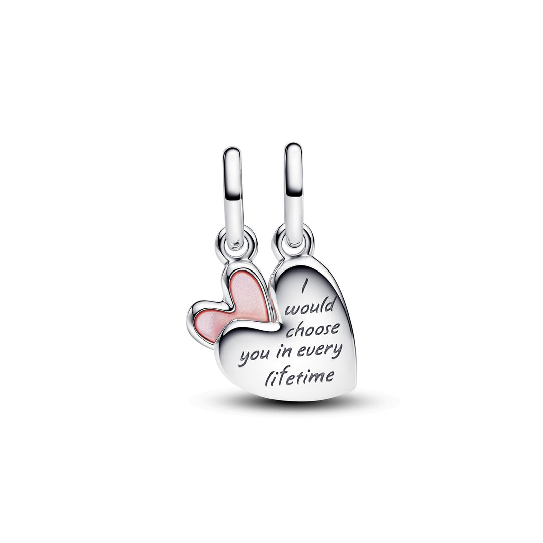 Pandora Teilbarer Mutter &amp; Tochter Charm Anhänger - 793766C01