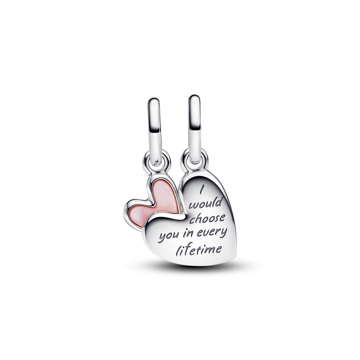 Pandora Teilbarer Mutter &amp; Tochter Charm Anhänger - 793766C01