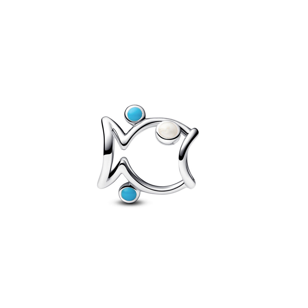 Pandora Offen gearbeiteter Fisch Charm - 793819C01