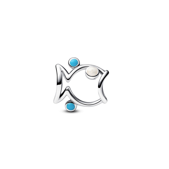 Pandora Offen gearbeiteter Fisch Charm - 793819C01