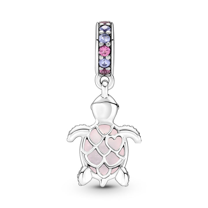 Pandora Rosafarbene Meeresschildkröte Murano Glas Charm - 798939C02