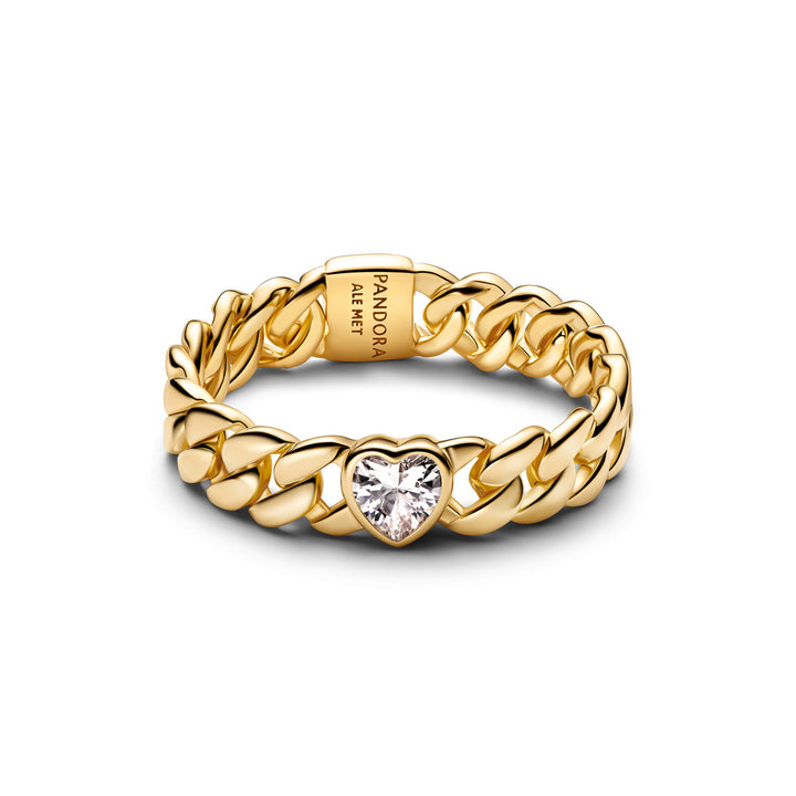 Pandora Herz Cuban Kette Ring - 164386C01