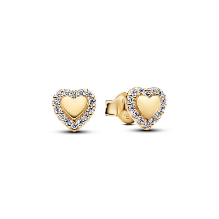Pandora Heart Halo Stud Earrings - 264363C01