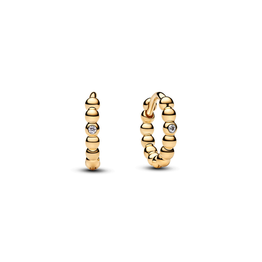 Pandora Huggie Ohrringe mit Perlen - 264823C01
