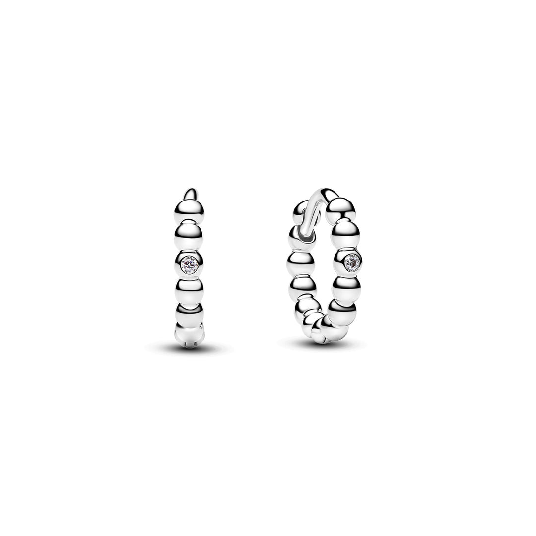 Pandora Huggie Ohrringe mit Perlen - 294823C01